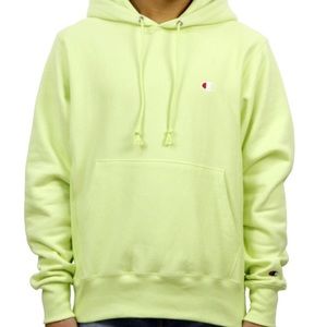 lime green champion crewneck